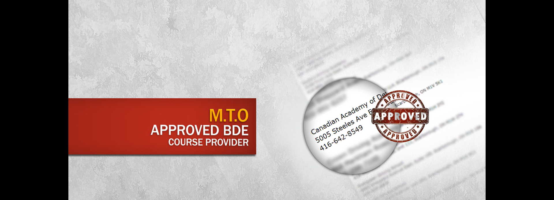 MTO Approved BDE Driving Courses